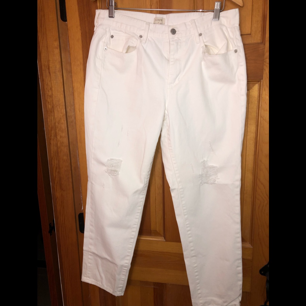 White Distressed Jeans